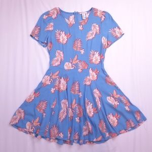 Flirty Blue Floral Dress